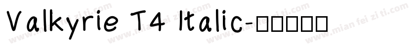 Valkyrie T4 Italic字体转换